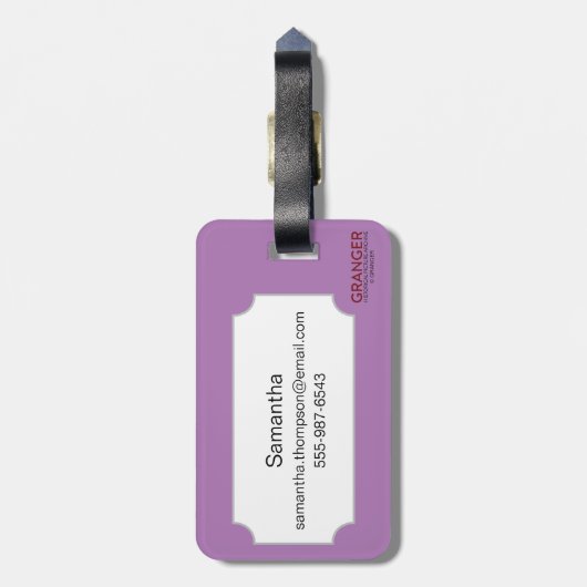 Symbool: Nade-Takara-Nusubi Bagagelabel (Achterkant verticaal)