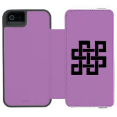 Symbool: Nade-Takara-Nusubi Incipio iPhone Portemonnee Hoesje (Agenda Open)