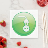 Symbool Napkins Elektrische stekker Servet (Insitu)