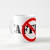  symbool "Nee" Koffiemok (Voorkant links)