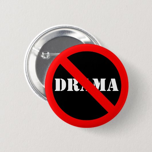  symbool "Nee" Ronde Button 5,7 Cm (Voorkant /achterkant)