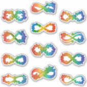 Symbool Neurodiversity Infinity Sticker (Voorkant)