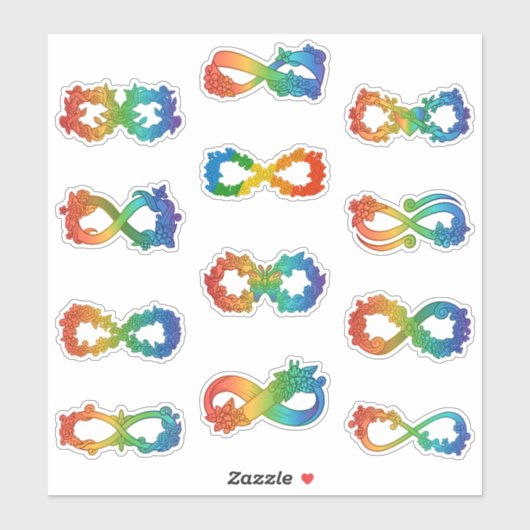Symbool Neurodiversity Infinity Sticker (Vel)
