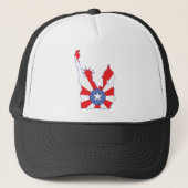 symbool new york puerto rico samengevoegd trucker pet (Voorkant)