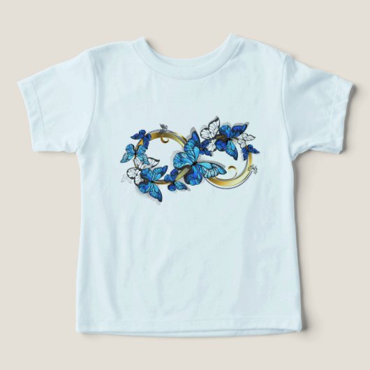 Symbool oneindigheid van Blauwe Morpho Vlinders (Design voorkant)