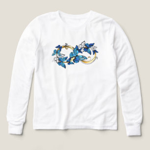 Symbool oneindigheid van blauwe Morpho vlinders