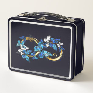 Symbool oneindigheid van blauwe Morpho vlinders