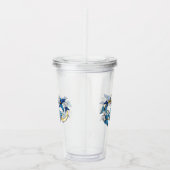 Symbool oneindigheid van Blauwe Morpho Vlinders Acryl Drinkbeker (Rechts)