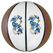 Symbool oneindigheid van Blauwe Morpho Vlinders Basketbal (Verticaal)
