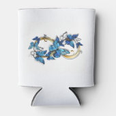 Symbool oneindigheid van blauwe Morpho vlinders Blikjeskoeler (Voorkant)