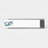 Symbool oneindigheid van Blauwe Morpho Vlinders Bureau Naambordje (Voorkant)
