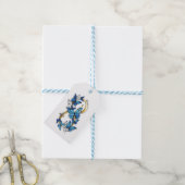 Symbool oneindigheid van blauwe Morpho vlinders Cadeaulabel (Met Touw)