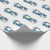 Symbool oneindigheid van blauwe Morpho vlinders Cadeaupapier (Hoek)