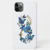 Symbool oneindigheid van blauwe Morpho vlinders Case-Mate iPhone Case (Achterkant)