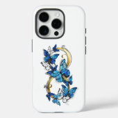 Symbool oneindigheid van blauwe Morpho vlinders Case-Mate iPhone Case (Achterkant)