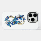 Symbool oneindigheid van blauwe Morpho vlinders Case-Mate iPhone Case (Achterkant (horizontaal))