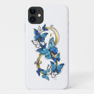 Symbool oneindigheid van blauwe Morpho vlinders Case-Mate iPhone Case