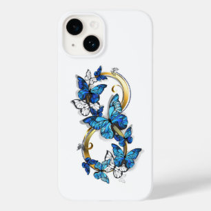 Symbool oneindigheid van blauwe Morpho vlinders Case-Mate iPhone 14 Hoesje