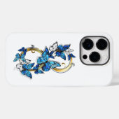 Symbool oneindigheid van Blauwe Morpho Vlinders Case-Mate iPhone Case (Achterkant (horizontaal))