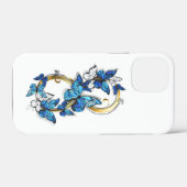 Symbool oneindigheid van Blauwe Morpho Vlinders Case-Mate iPhone Case (Achterkant (horizontaal))