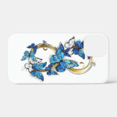 Symbool oneindigheid van blauwe Morpho vlinders Case-Mate iPhone Case (Achterkant (horizontaal))