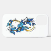 Symbool oneindigheid van blauwe Morpho vlinders Case-Mate iPhone Case (Achterkant (horizontaal))