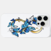 Symbool oneindigheid van Blauwe Morpho Vlinders Case-Mate iPhone Case (Achterkant (horizontaal))