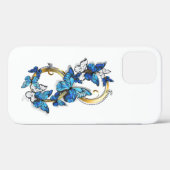 Symbool oneindigheid van blauwe Morpho vlinders Case-Mate iPhone Case (Achterkant (horizontaal))