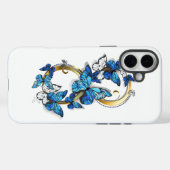 Symbool oneindigheid van blauwe Morpho vlinders Case-Mate iPhone Case (Achterkant (horizontaal))