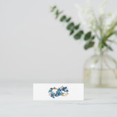 Symbool oneindigheid van Blauwe Morpho Vlinders Contactkaartje (Staand voorkant)
