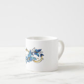 Symbool oneindigheid van Blauwe Morpho Vlinders Espresso Kop (Voorkant rechts)