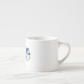 Symbool oneindigheid van Blauwe Morpho Vlinders Espresso Kop (Rechts)