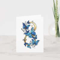 Symbool oneindigheid van Blauwe Morpho Vlinders