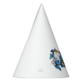 Symbool oneindigheid van Blauwe Morpho Vlinders Feesthoedjes (Links)