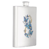 Symbool oneindigheid van blauwe Morpho vlinders Flacon (Rechts)