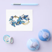 Symbool oneindigheid van Blauwe Morpho Vlinders Flyer (Enkel)
