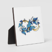 Symbool oneindigheid van blauwe Morpho vlinders Fotoplaat (Voorkant)