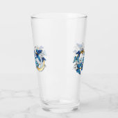 Symbool oneindigheid van blauwe Morpho vlinders Glas (Links)