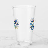 Symbool oneindigheid van blauwe Morpho vlinders Glas (Rechts)