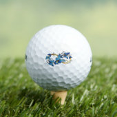 Symbool oneindigheid van Blauwe Morpho Vlinders Golfballen (Insitu Shirt)