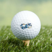 Symbool oneindigheid van blauwe Morpho vlinders Golfballen (Insitu Shirt)