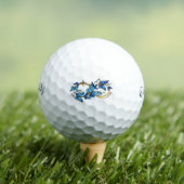 Symbool oneindigheid van Blauwe Morpho Vlinders Golfballen (Insitu Shirt)