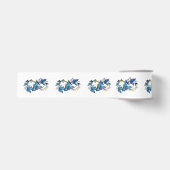 Symbool oneindigheid van Blauwe Morpho Vlinders Grosgrain Lint (Voorkant)