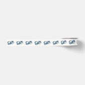 Symbool oneindigheid van Blauwe Morpho Vlinders Grosgrain Lint (Voorkant)