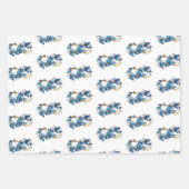 Symbool oneindigheid van blauwe Morpho vlinders Inpakpapier Vel (Voorkant 3)