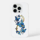 Symbool oneindigheid van Blauwe Morpho Vlinders iPhone Hoesje (Achterkant)
