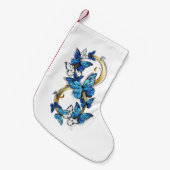 Symbool oneindigheid van blauwe Morpho vlinders Kleine Kerstsok (Voorkant (Hangend))