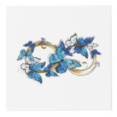 Symbool oneindigheid van Blauwe Morpho Vlinders Kubus (Rechts)