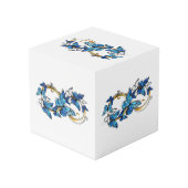 Symbool oneindigheid van Blauwe Morpho Vlinders Kubus (Achter hoekig)