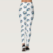 Symbool oneindigheid van blauwe Morpho vlinders Leggings (Achterkant)